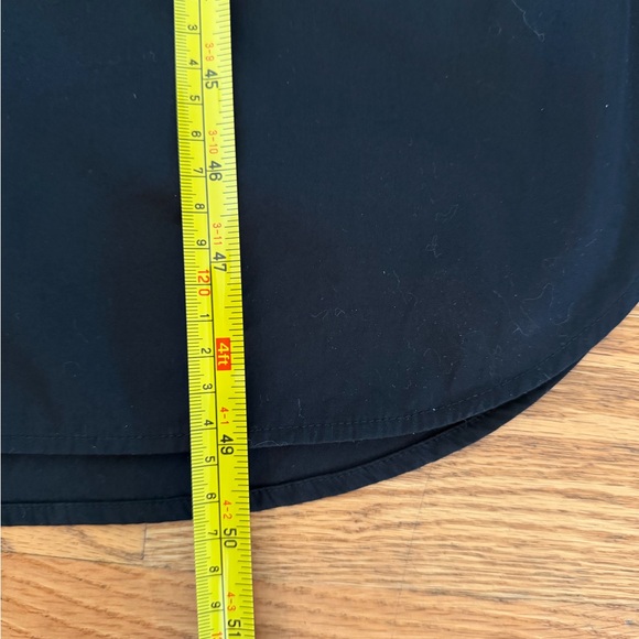 NWOT Banana Republic Black Poplin Maxi Shirtdress in Black (Size XS) - Picture 13 of 13